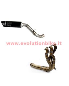 EvolutionBike F3 Inox Full Exhaust (slip on) with carbon end cap