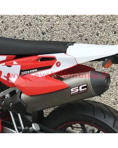 SC Project RS/SM 125 R Silencer (slip on) with carbon end cap