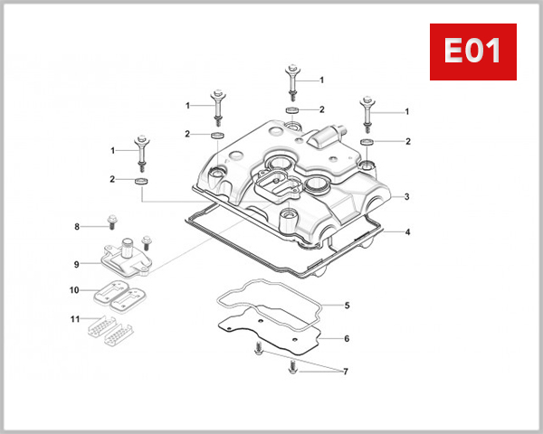 E01 - CYLINDER HEAD COVER