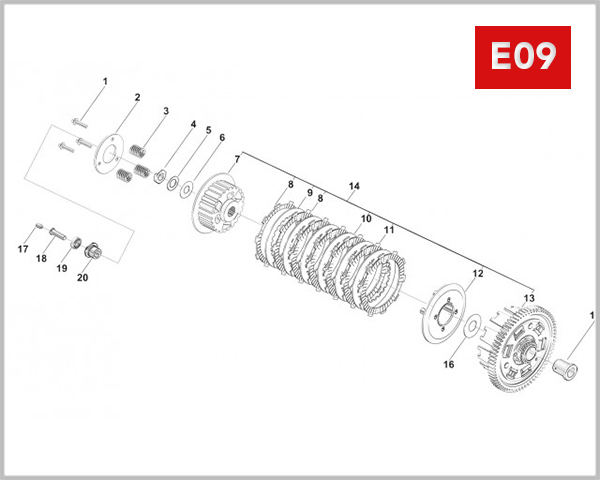 E09 - CLUTCH ASSY