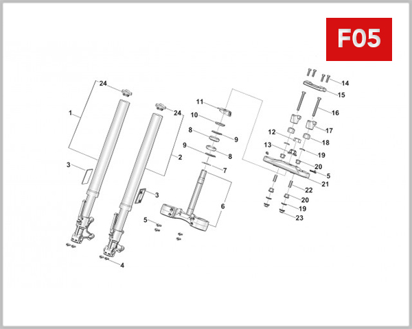 F05 - FRONT FORK ASSY