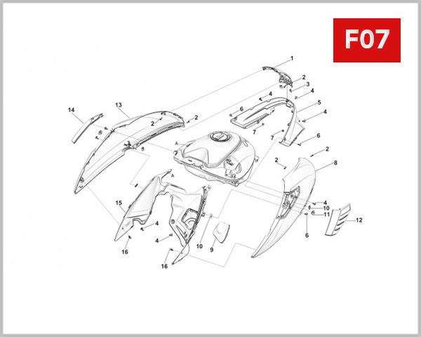 F07 - FUEL TANK COVER