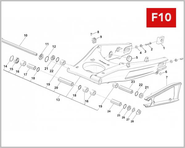 F10 - REAR FORK ASSY