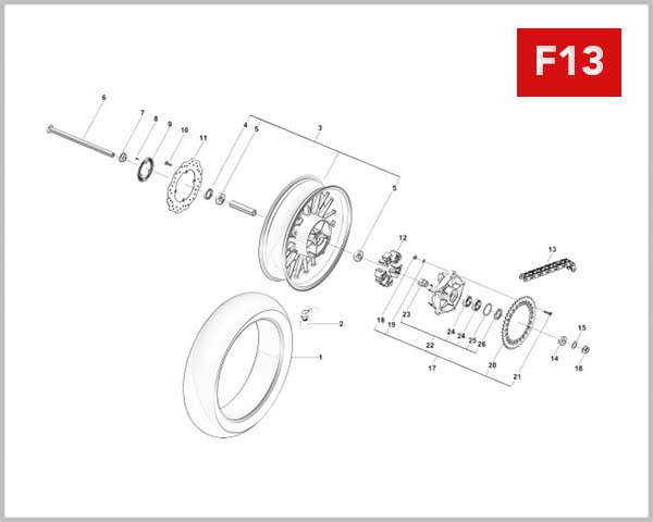 F13 - REAR WHEEL