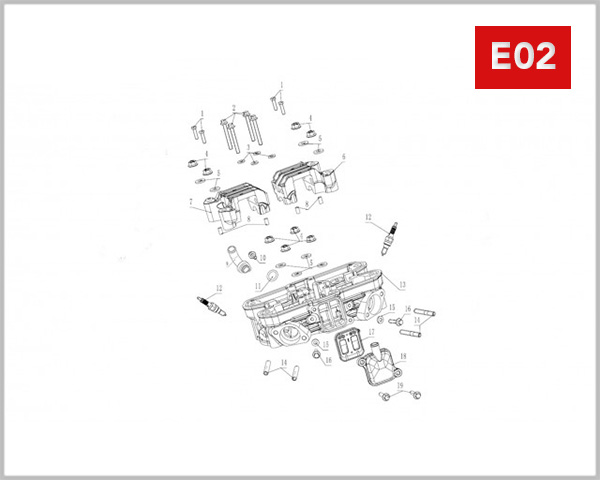 E02 - CYLINDER HEAD ASSY