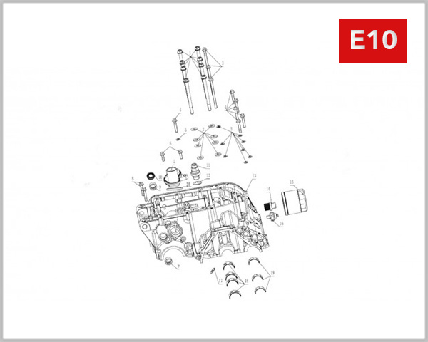 E10 - LOWER CRANKCASE 