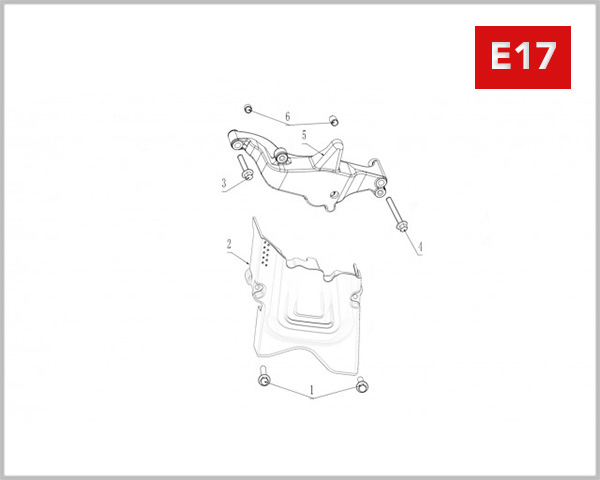 E17 - REAR COVER BRACKET