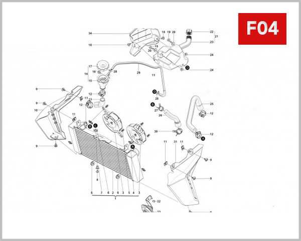 F04 - RADIATOR ASSY