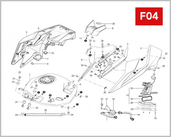 F05 - FUEL TANK & FUEL PUMP ASSY