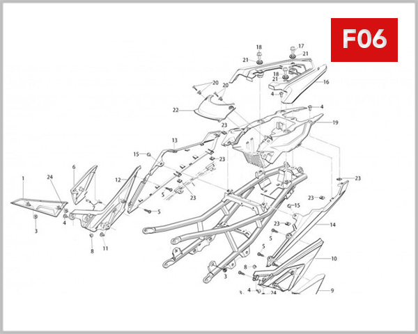 F06 - TAIL FAIRING ASSY