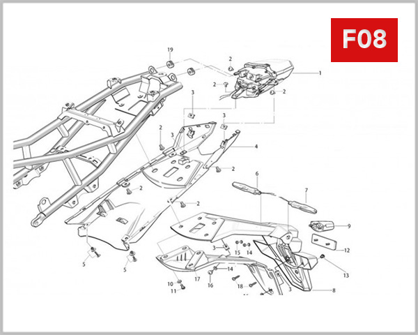 F08 - REAR MUDGUARD