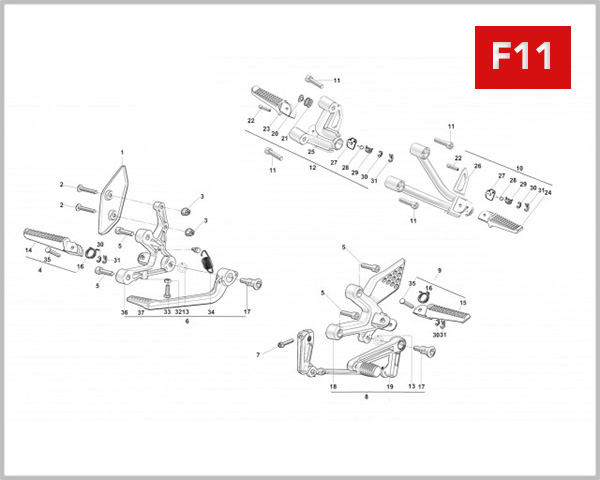 F11 - FOOTREST ASSY