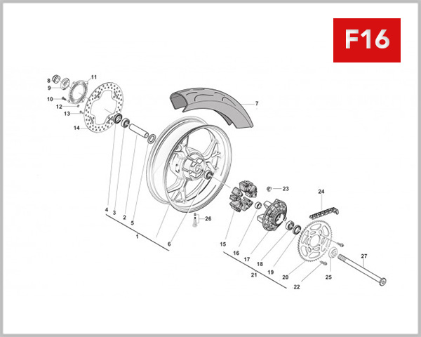 F16 - REAR WHEEL