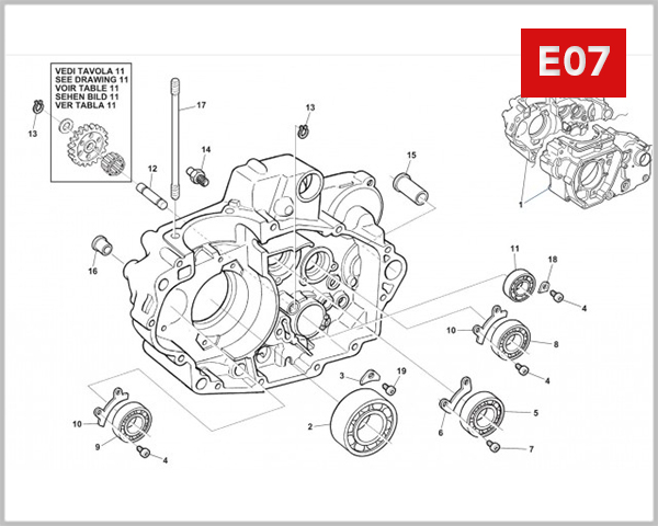 E07 - CRANKCASE ASSY