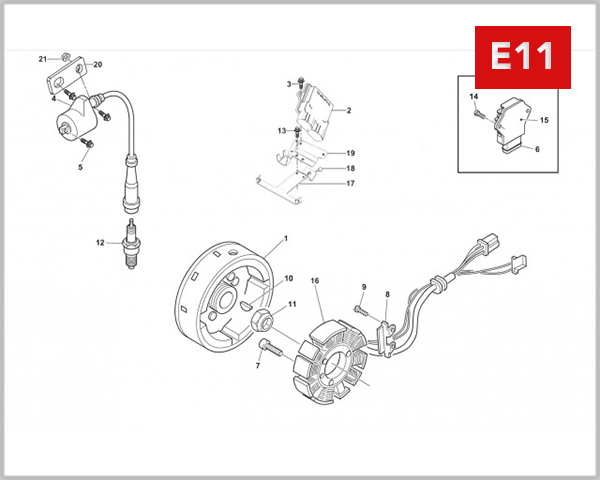 E11 - ECU & STATOR MAGNETO