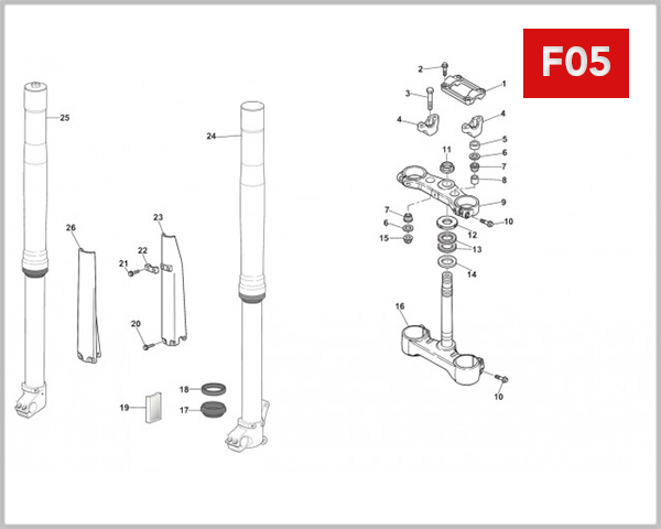 F05 - FRONT FORK ASSEMBLY