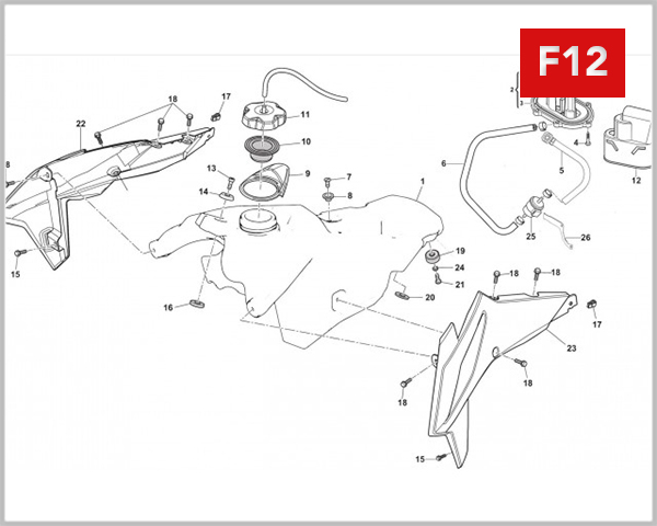 F12 - FUEL TANK & FUEL PUMP 