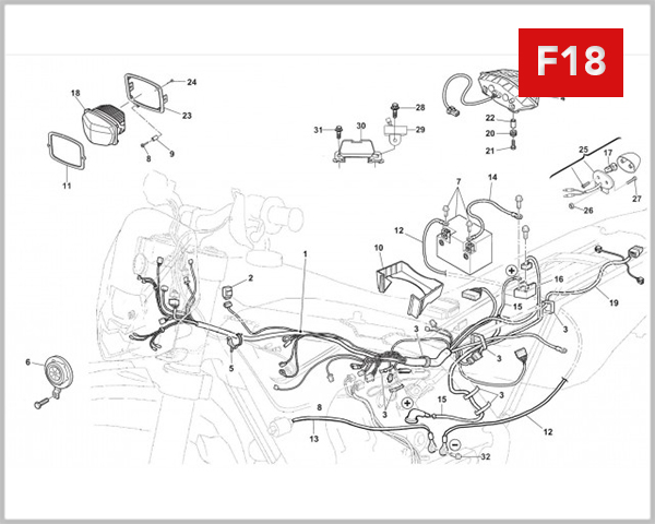 F18 - MAIN WIRING HARNESS