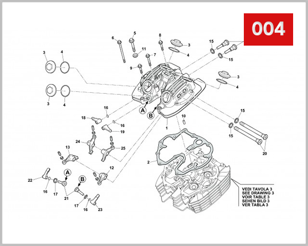 004 - COVER CYLINDER HEAD