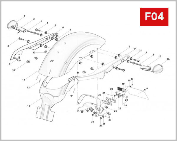 F04 - REAR FENDER