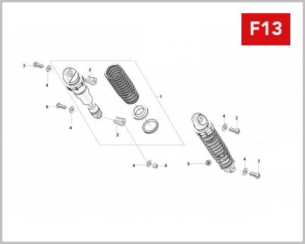 F13 - REAR SHOCK ABSORBER