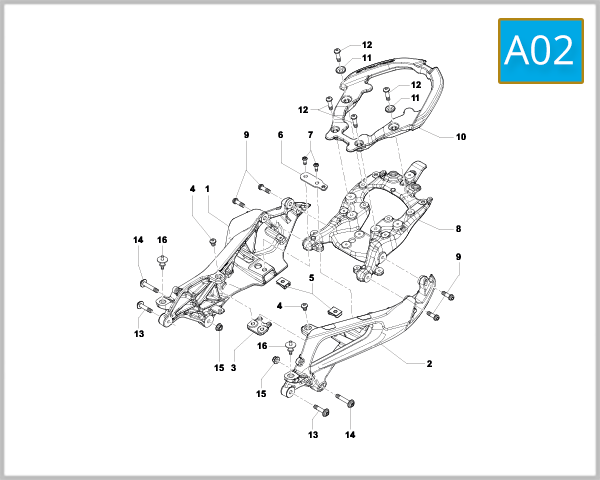 A02 - Rear Frame Assembly