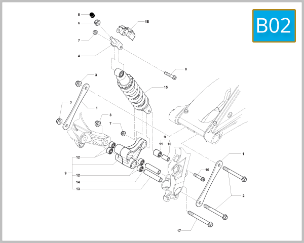 B02 - Rear Shock Absorber