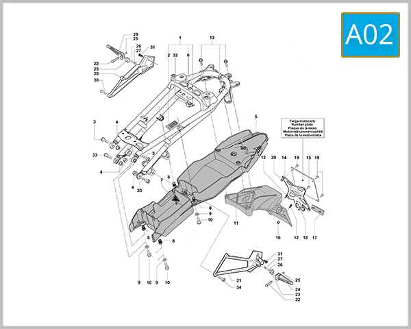 A02 - Rear Frame Assembly
