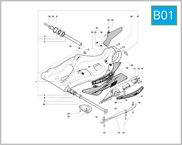 B01 - Swing Arm Assembly