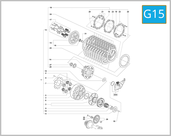 G15 - Automatic Clutch Assembly (Dragster SCS)