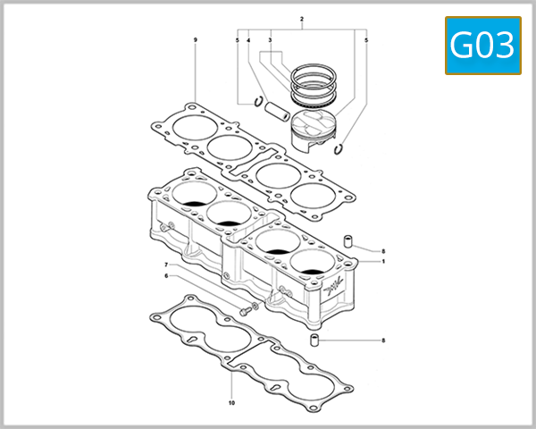 G03 - Cylinders And Pistons Assembly