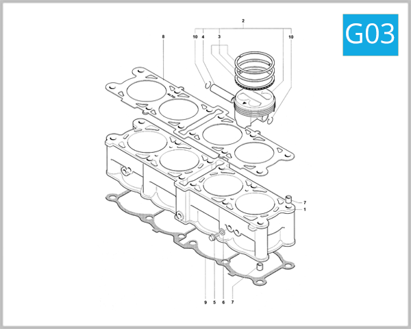 G03 - Cylinder and Piston Assembly