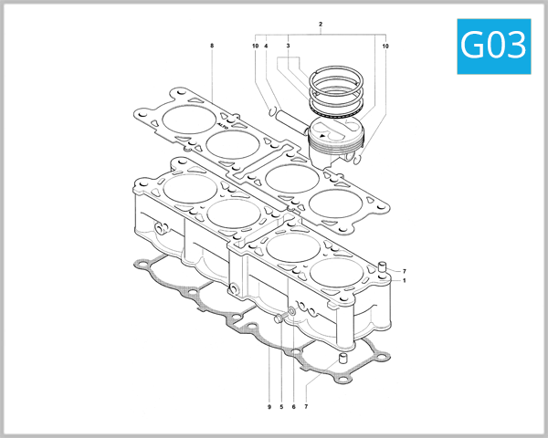 G03 - Cylinder and Piston Assembly