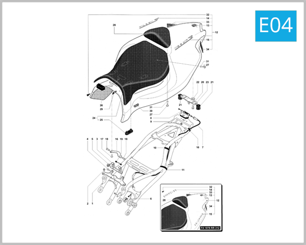 E04 - Rear Fairing Assembly (Single Seater)