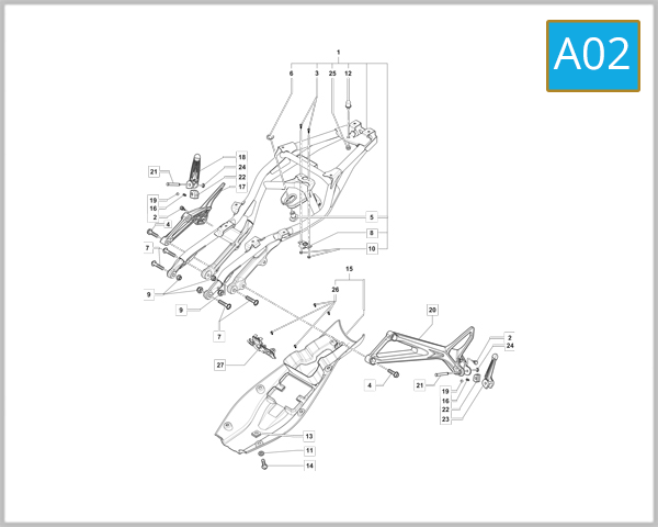 A02 - Rear Frame Assembly
