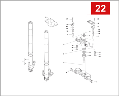 022 - FRONT FORK ASSEMBLY