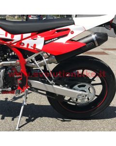Arrow by SWM RS/SM 125 R Full Exhaust (slip on) with carbon end cap
