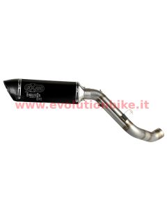 EvolutionBike F3 Inox Exhaust Silencer (slip on) with carbon end cap