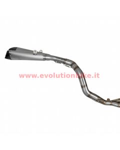 EvolutionBike F4 Titanium Exhaust Silencers (slip on) whit carbon end cap