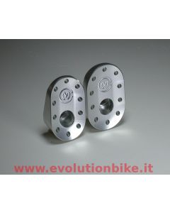 Moto Corse F4/Brutale Aluminium Upper Frame Plates Plugs silver