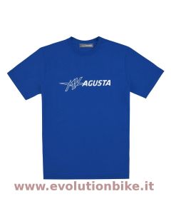 MV Agusta Logo Level 2 T-Shirt Extended Logo Blue